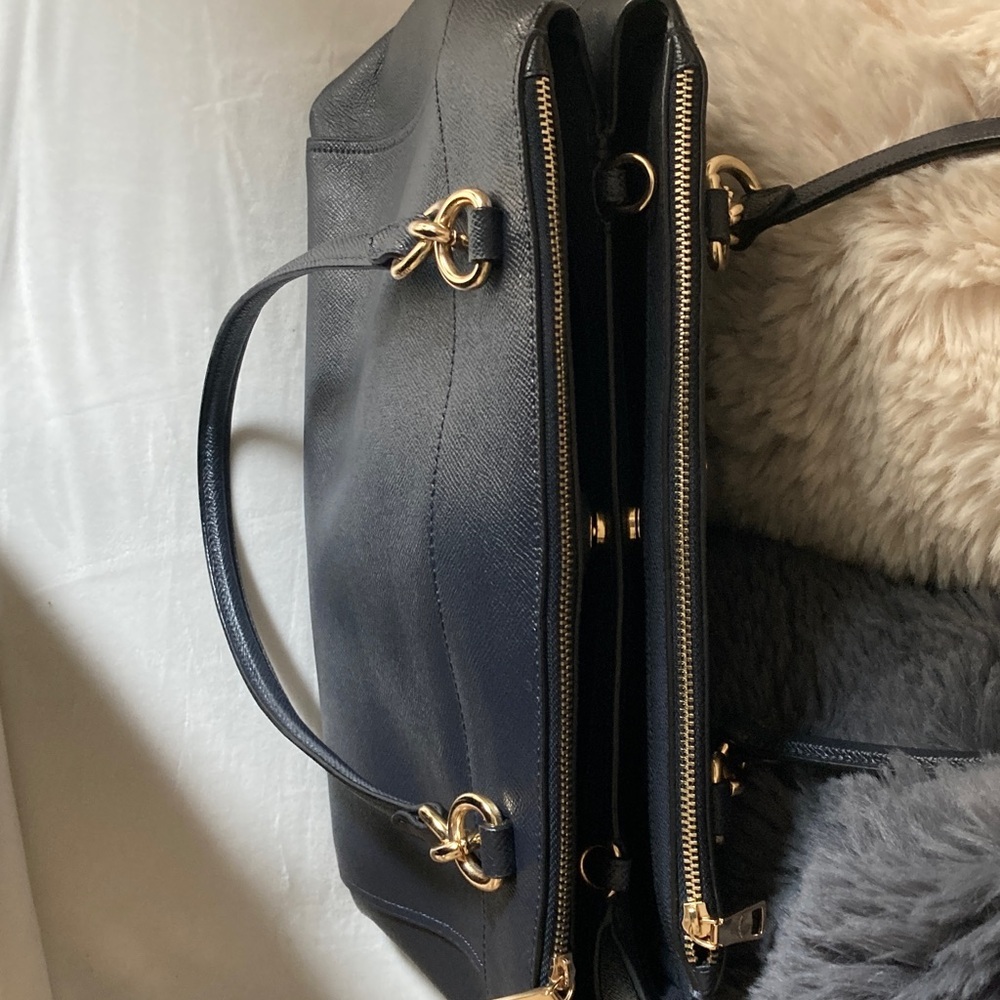 Coach Savannah Carryall Dual Zip Pocket Satchel with Gold Hardware k1723-F25928 - Picture 6 of 10